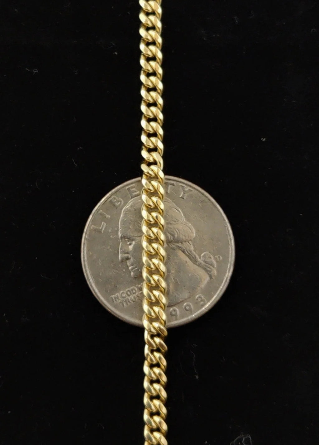 10K Yellow Gold Miami Cuban Link Chain Necklace and Bracelet R28222