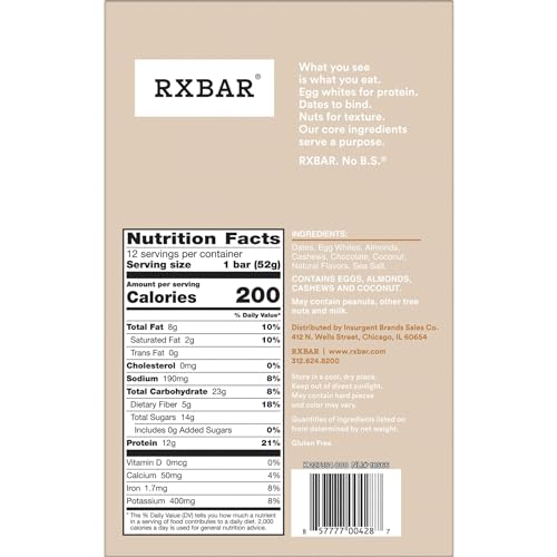 Coconut Chocolate Protein Bars, 22oz Box (12 Bars) K263674