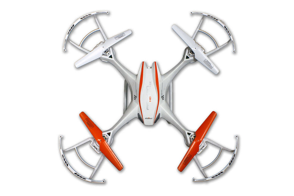 White 4-Channel 6 Axis UFO Drone RC Quadcopter with HD Camera M4721