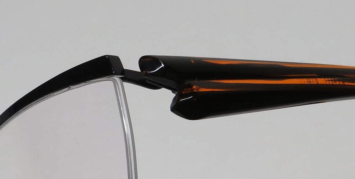 Titanium Half-Rimless Acetate Eyeglass Frame N38898