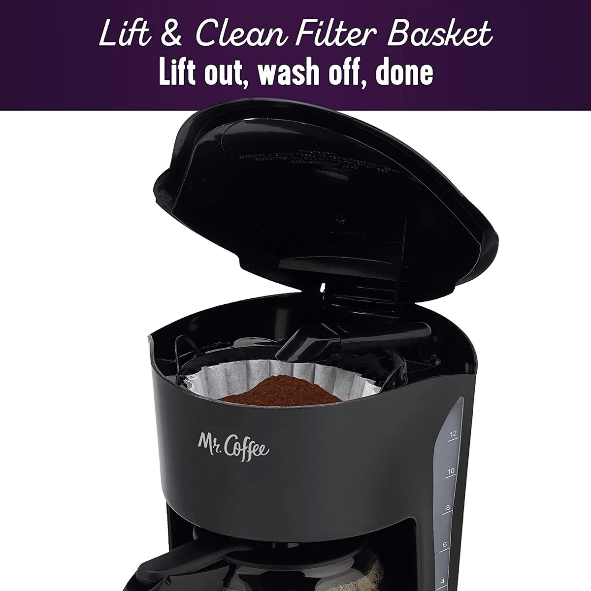 12-Cup Black Coffee Maker J766