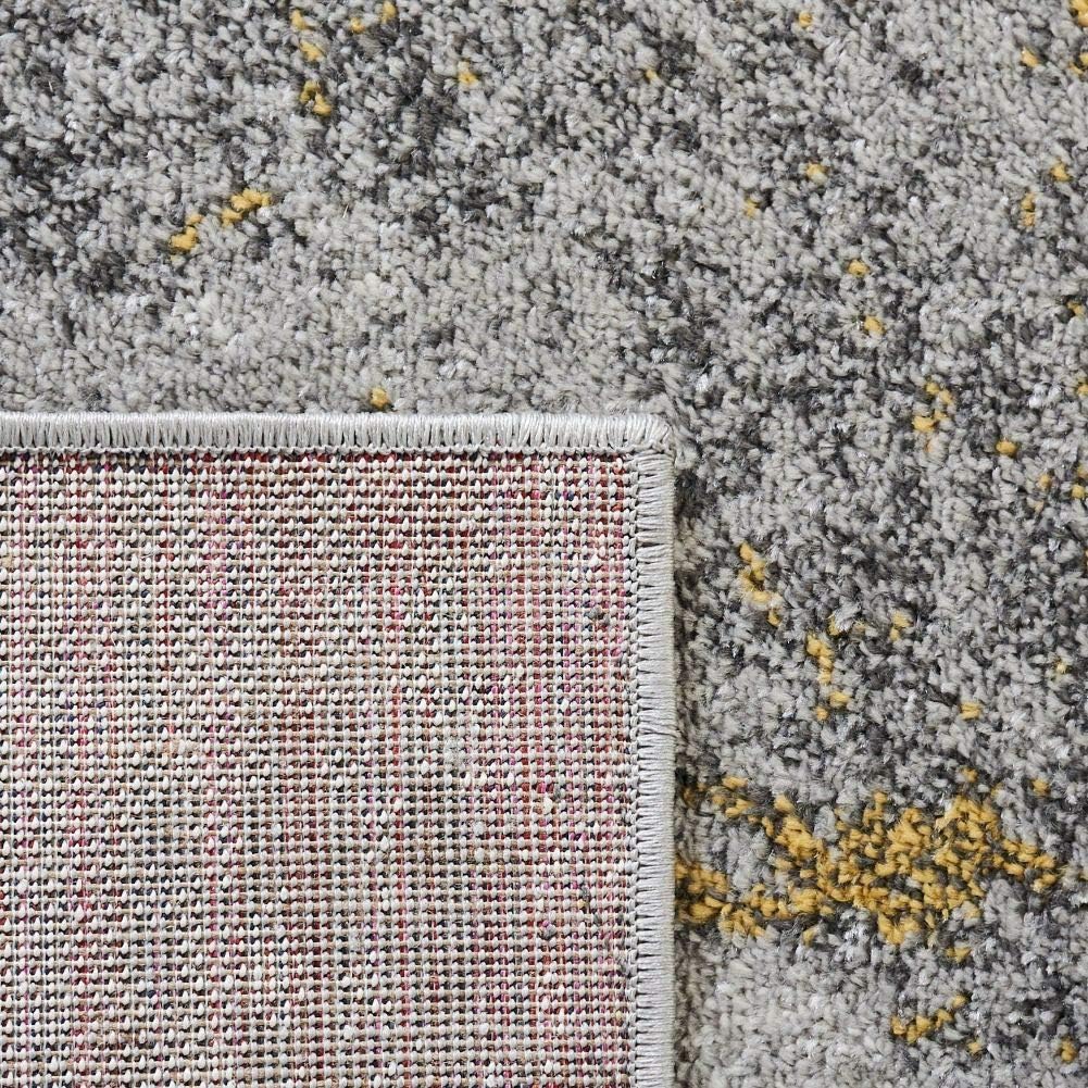 Grey & Yellow Area Rug O87123