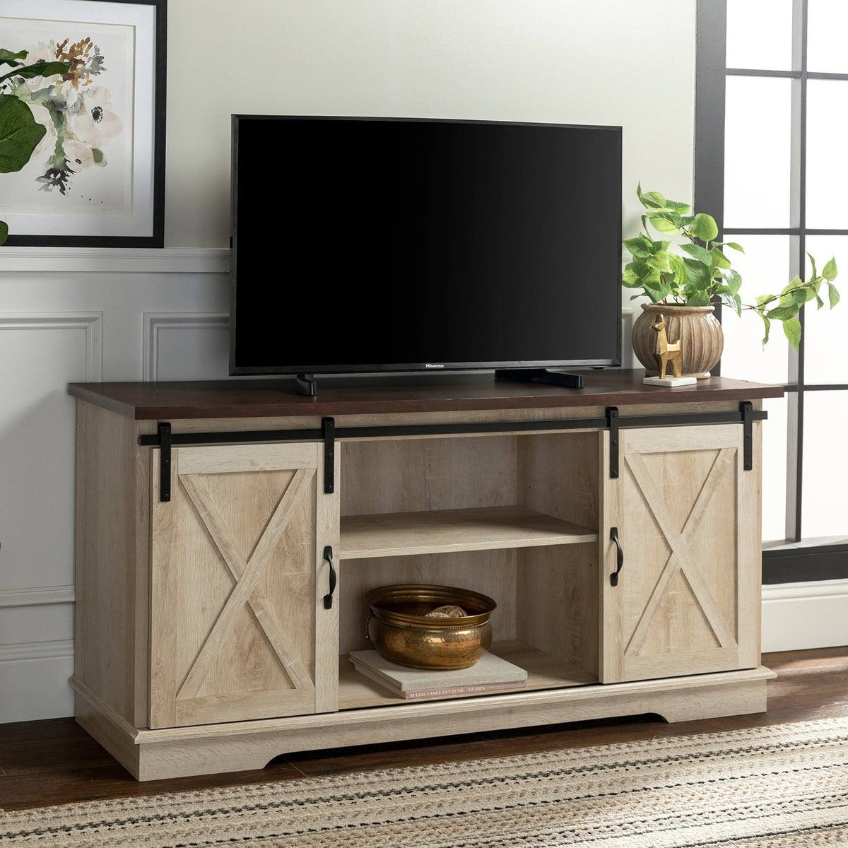 Sliding Barn Door TV Console D6711