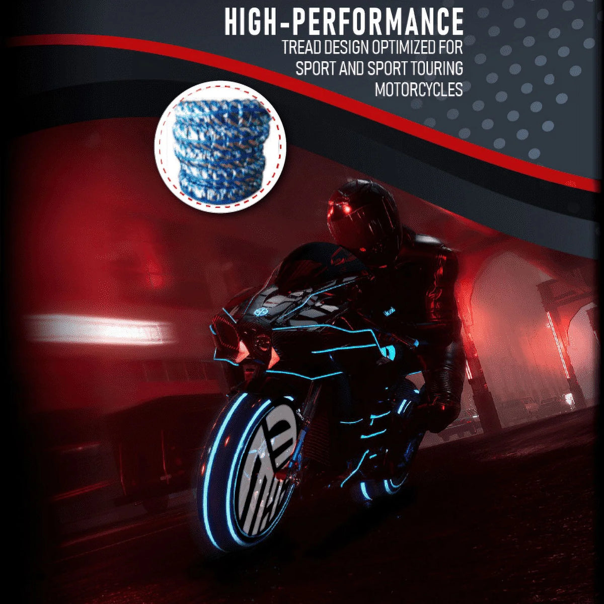 190/50-17 & 120/70-17 Motorcycle Tire Set B5558