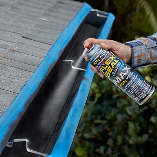 17 oz Black Waterproof Rubber Spray On Sealant Coating F446