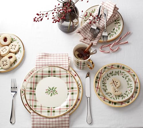 12-Piece Dinnerware Set, Red & Green M818525