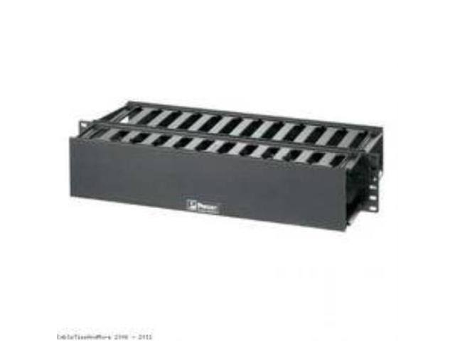 1U Black Horizontal Cable Manager X115