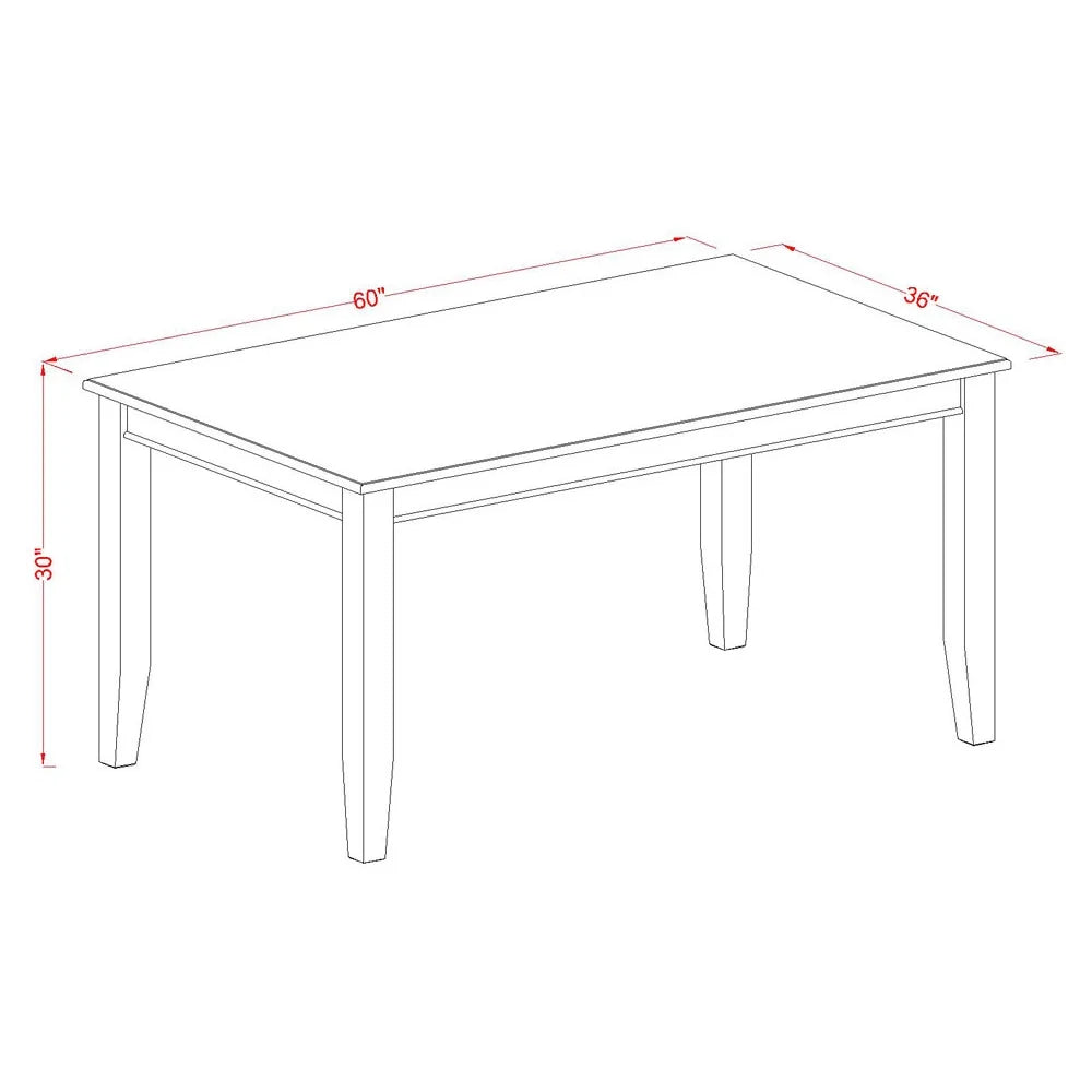 6 PC Dining Table and 4 Chairs and Bench E962303