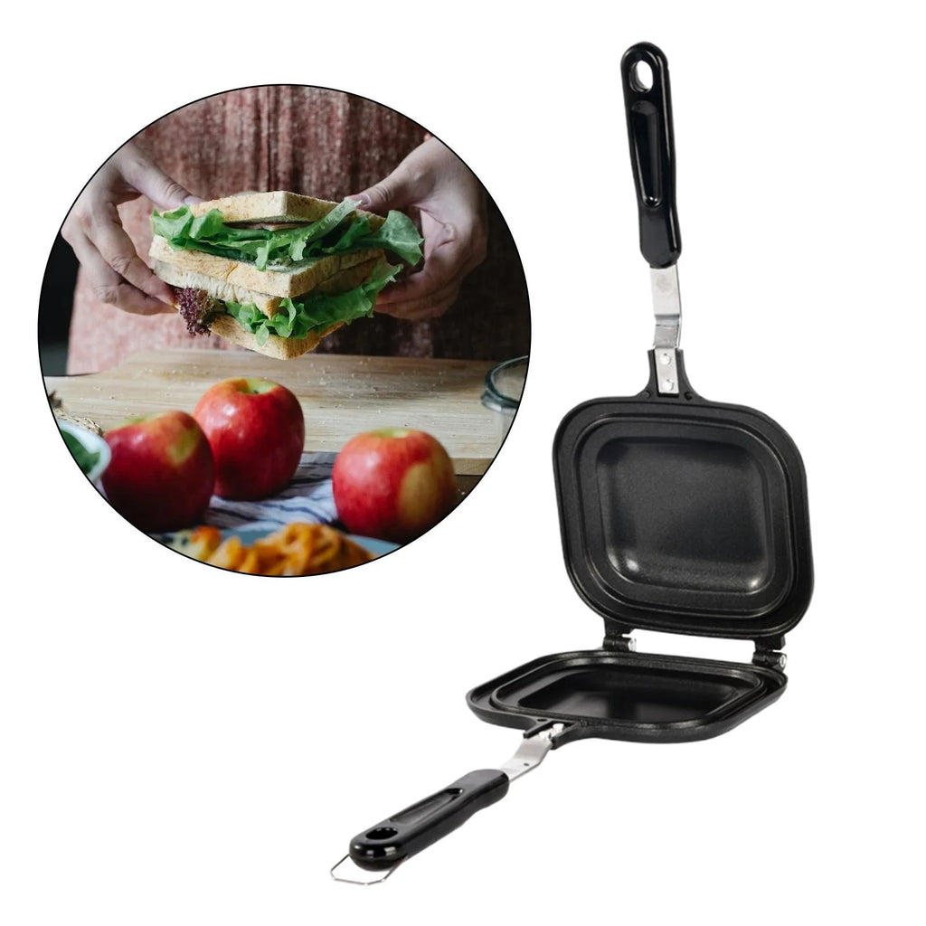 Double Sided Non Stick Sandwiches Maker with Heat Resistant Handles Z6905