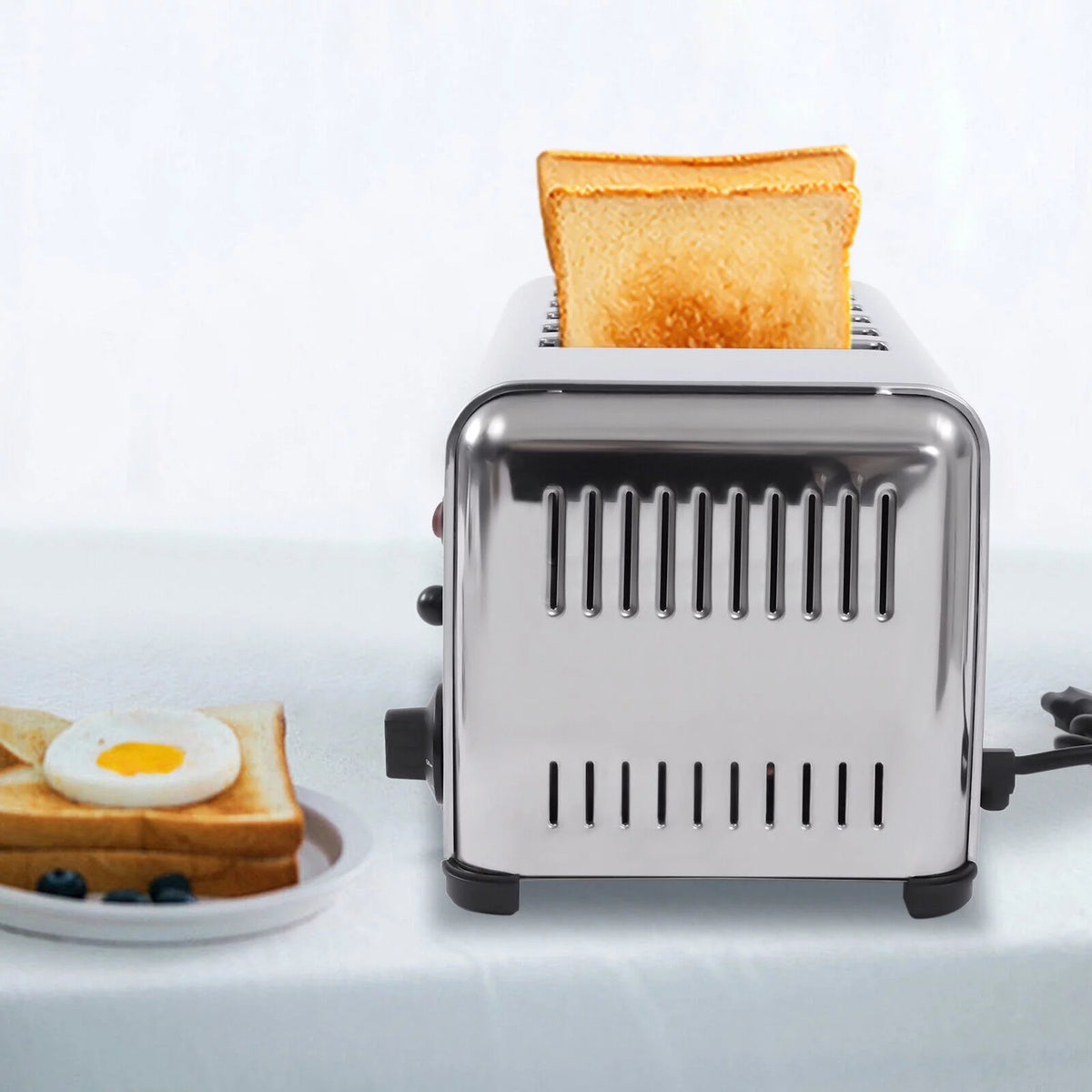 6 Slices Timing Electric Pop-Up Stainless Steel Toaster T42003