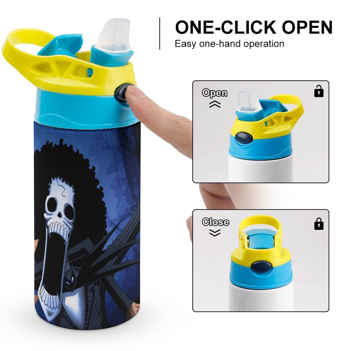 Insulated Stainless Steel Water Bottle with Straw L6426