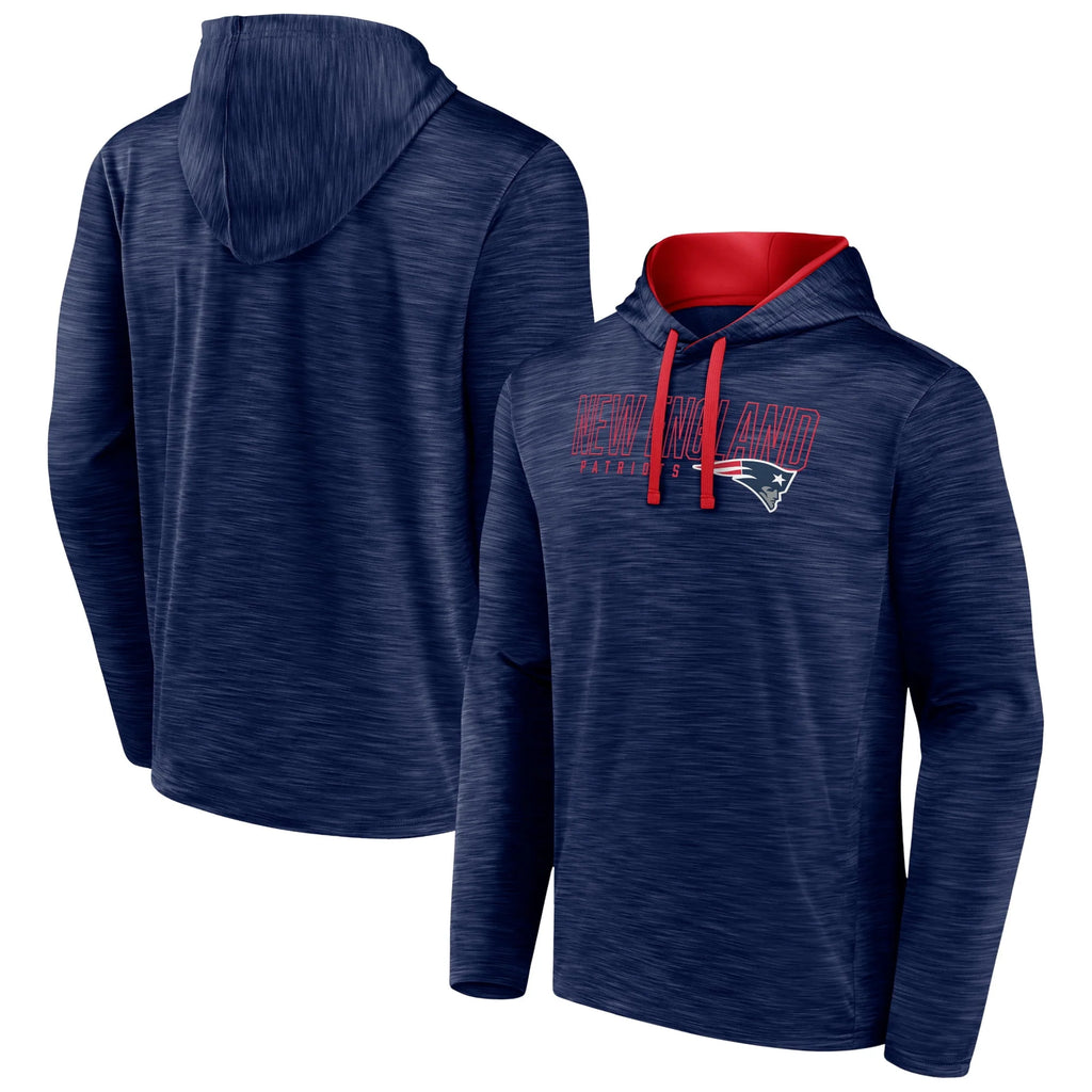 Heather Navy New England Patriots Pullover Hoodie R93998