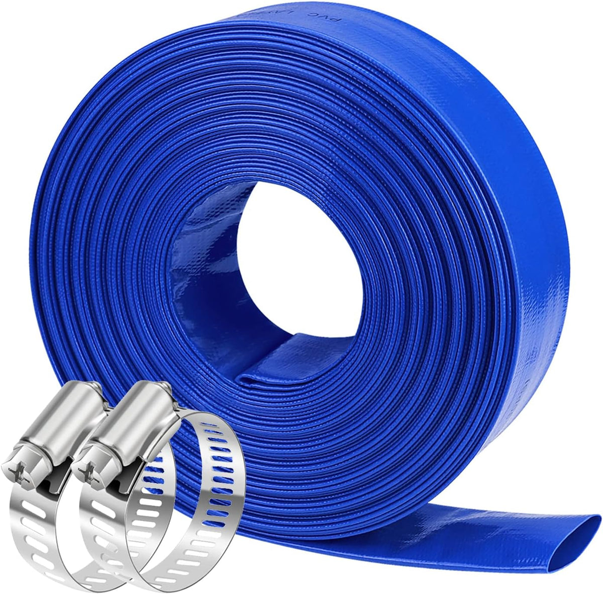 1.5 Dia x 100 ft Heavy Duty Reinforced Lay Flat Discharge Hose P515