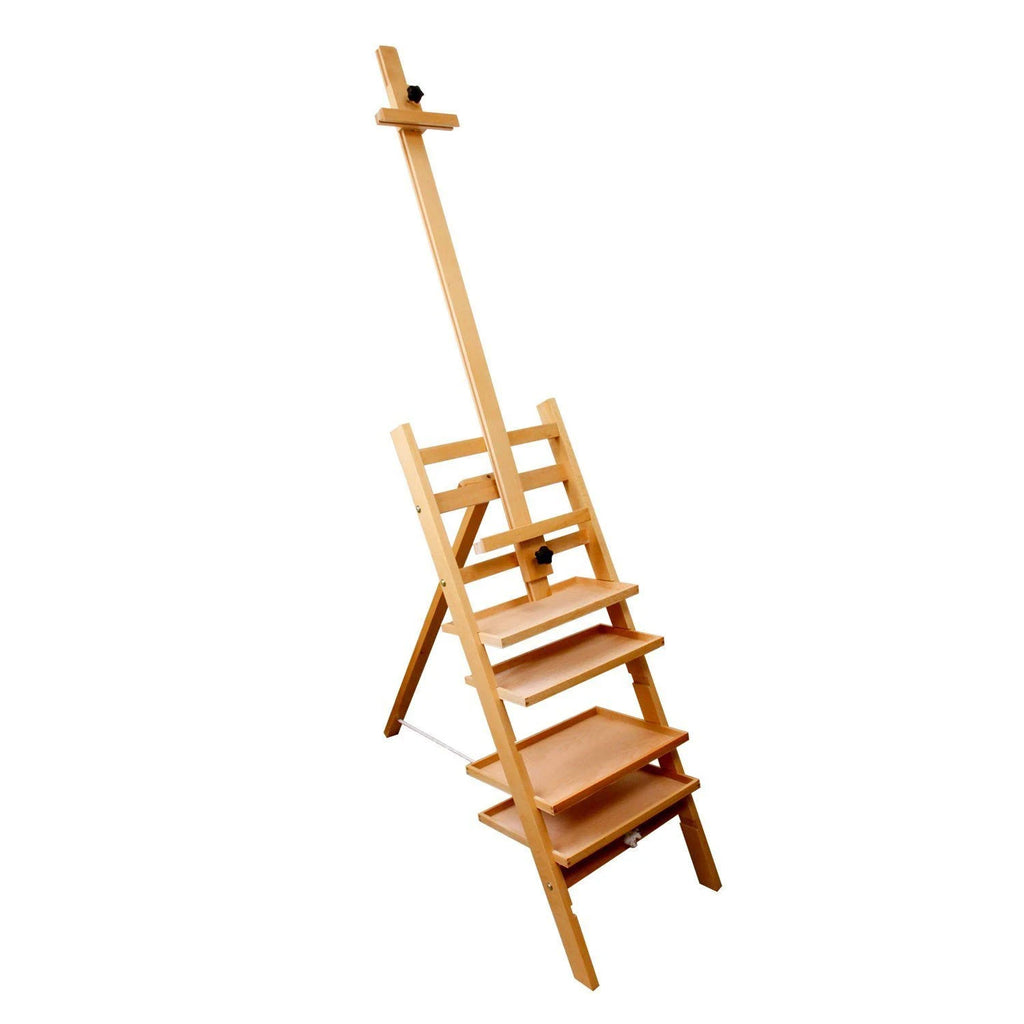 Wooden Studio Easel with 4 Removable Shelves C266564