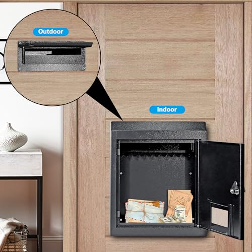 16.5" x 12.5" x 6" Adjustable Chute Deposit Safe Mail Box H2199