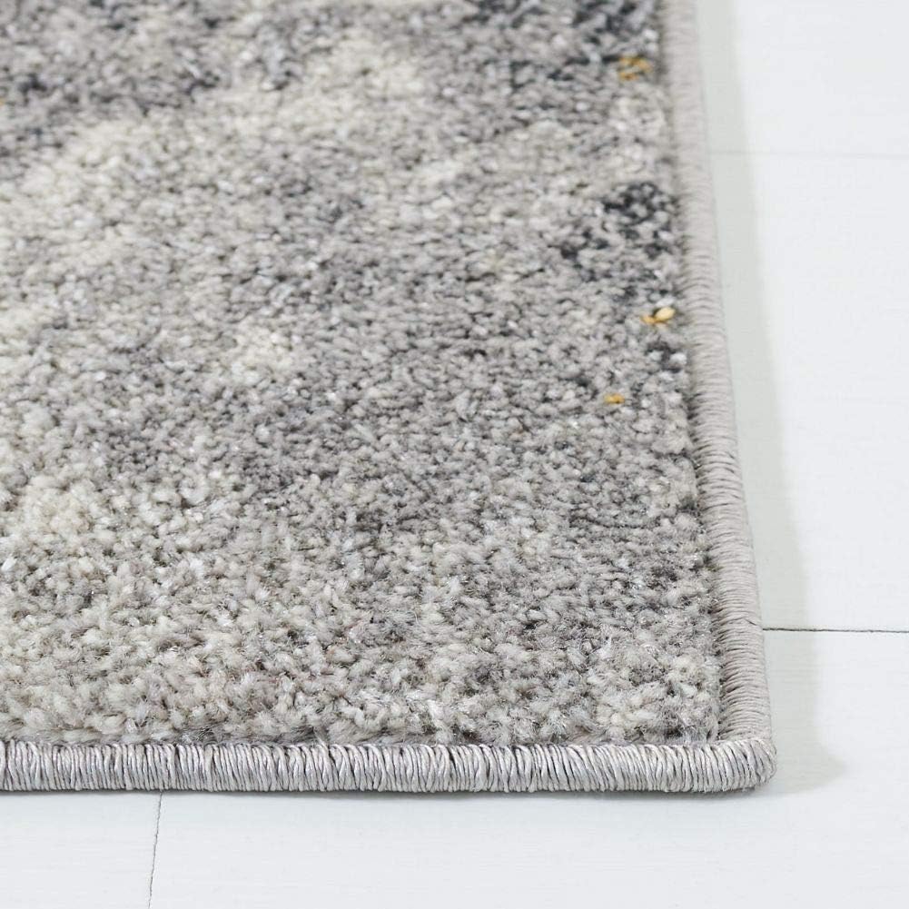 Grey & Yellow Area Rug O87123