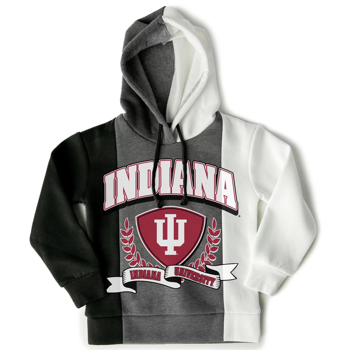 Black Color Block Pullover Hoodie G25949