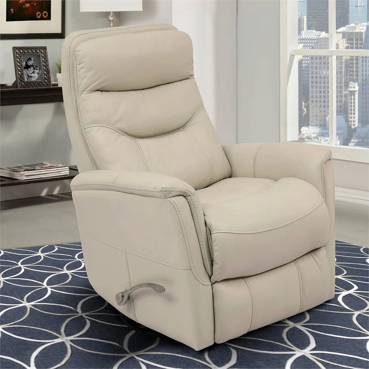 Leather Swivel Glider Recliner Z46144