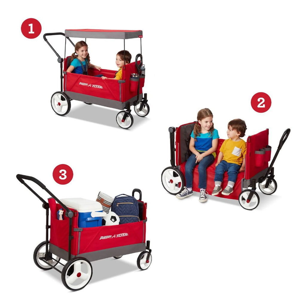 Red/Black Convertible Stroll N Wagon A193