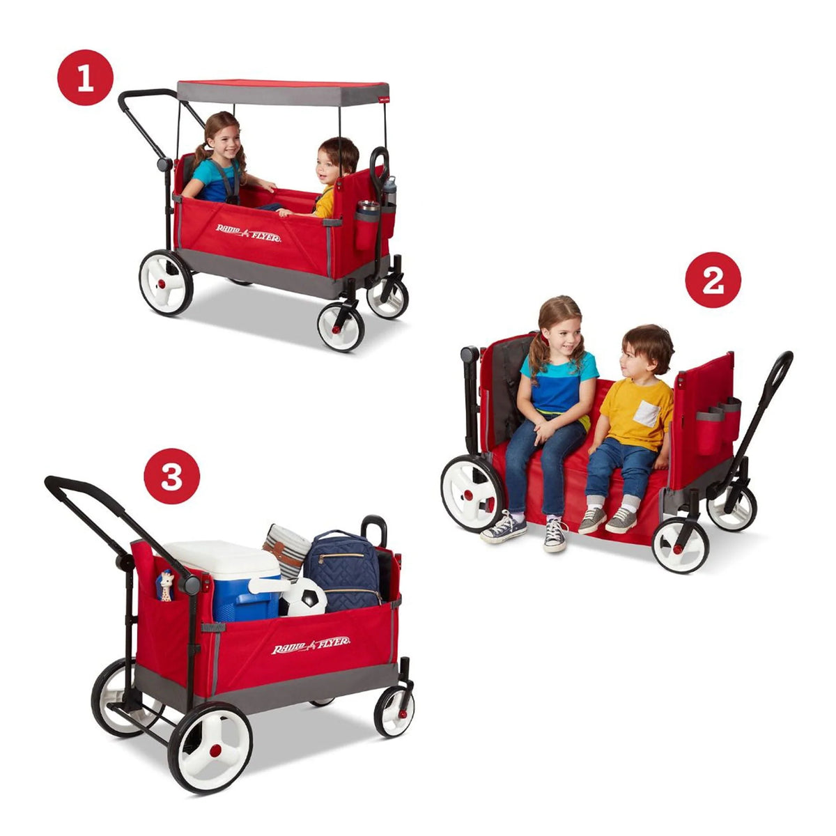 Red/Black Convertible Stroll N Wagon A193