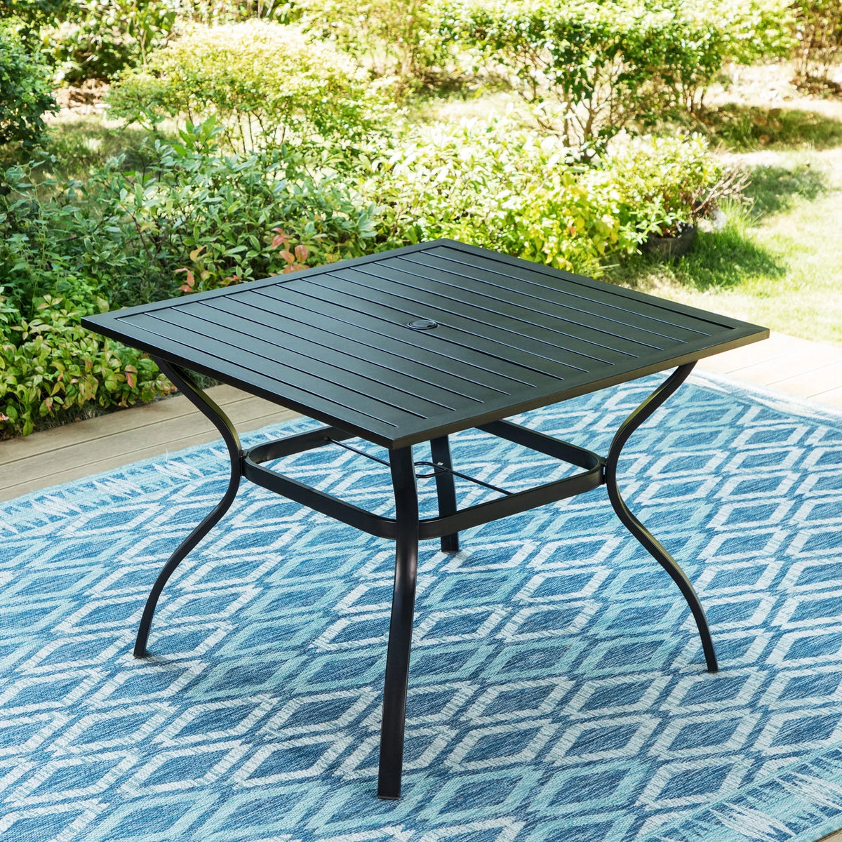 6-Piece Outdoor Patio Dining Set with 9 ft Umbrella D53451