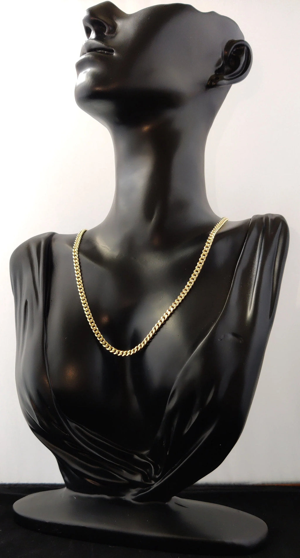 10K Yellow Gold Miami Cuban Link Chain Necklace and Bracelet R28222