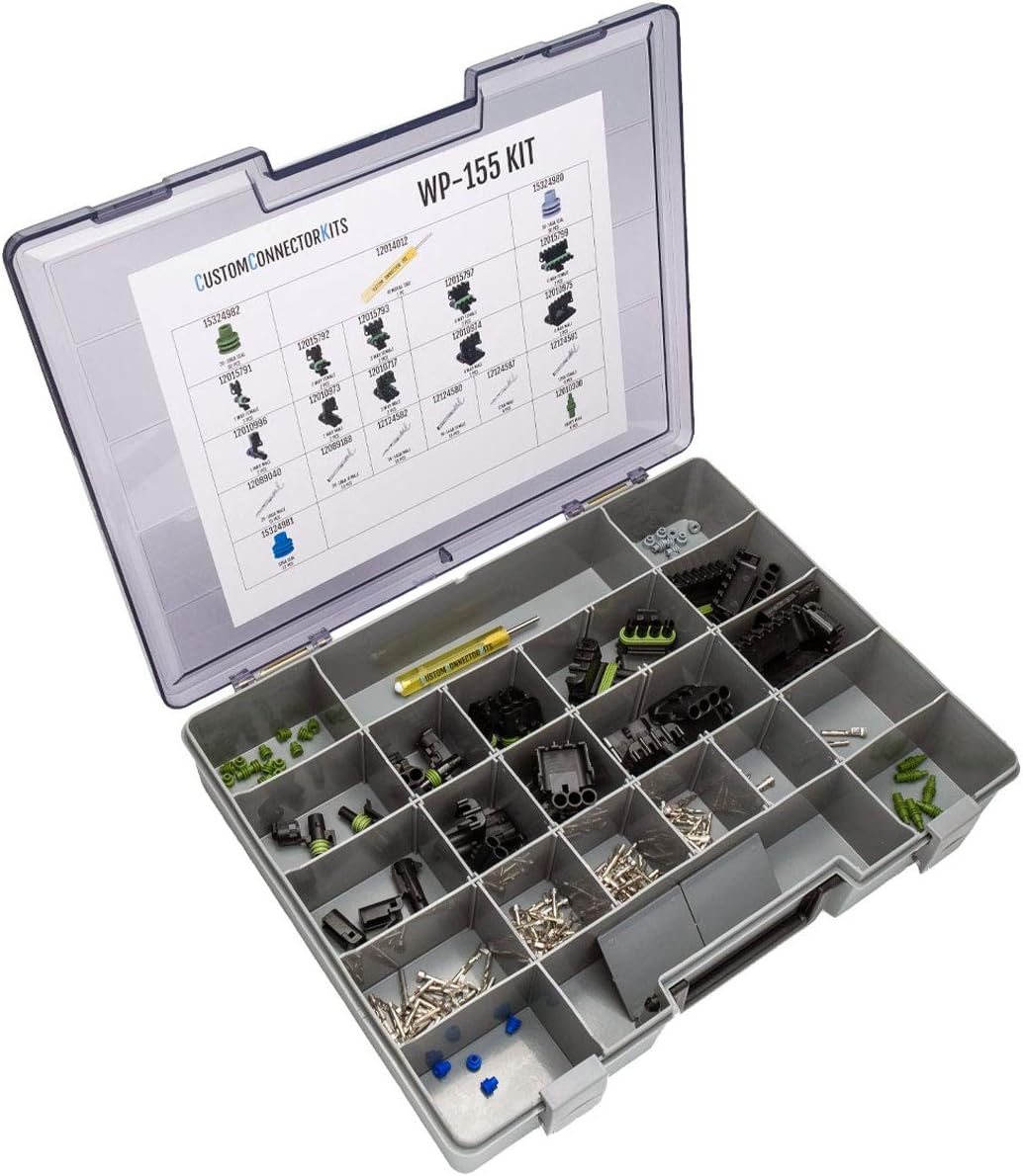 155 Piece Sealed Automotive Electrical Connector Kit G51657