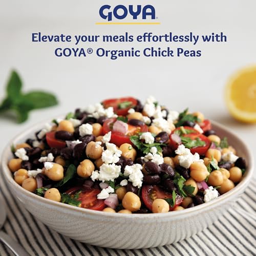 Organic Chick Peas Garbanzo Beans, Low Sodium with Sea Salt, 15.5 Ounce (Pack of 8) B648