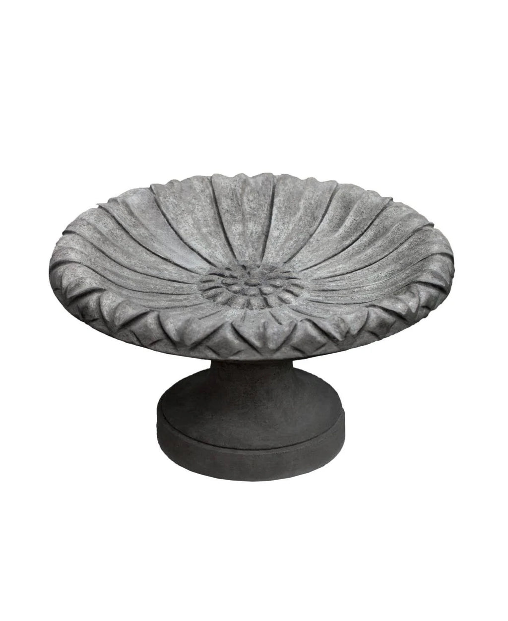 Travertine Lotus Birdbath P72197