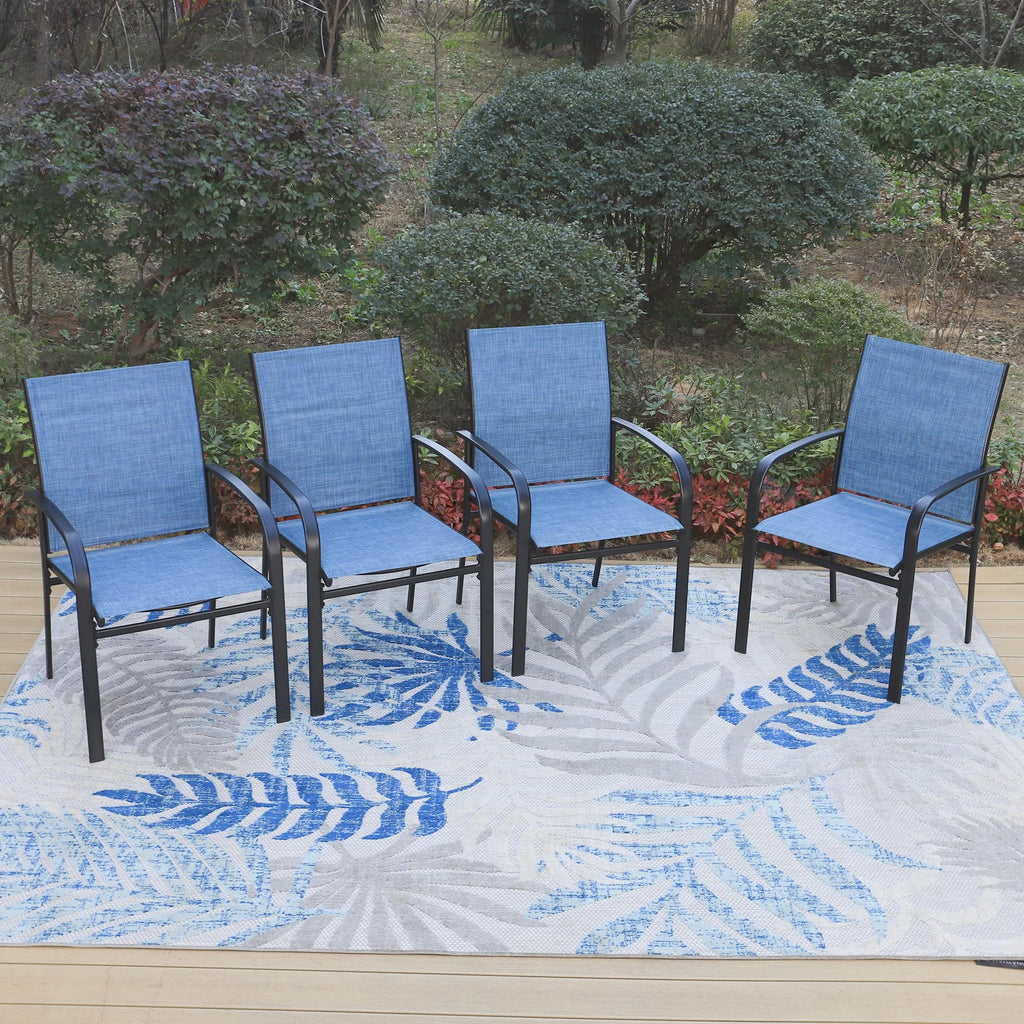 6-Piece Outdoor Patio Dining Set with 9 ft Umbrella D53451