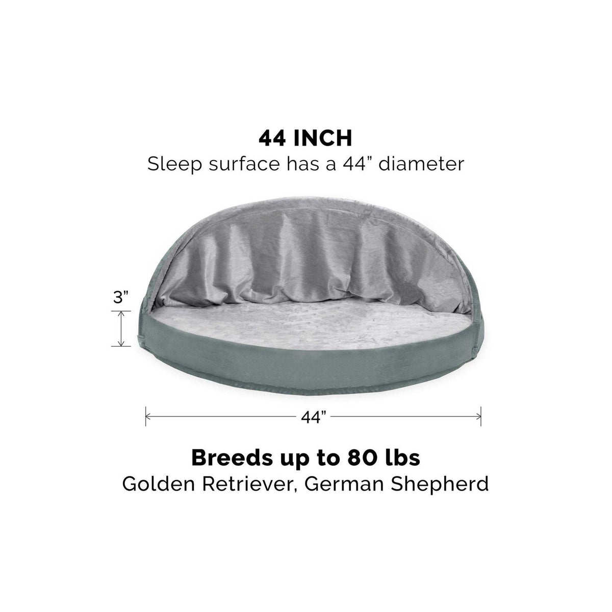 Faux Sheepskin Orthopedic Pet Dog Bed J3984