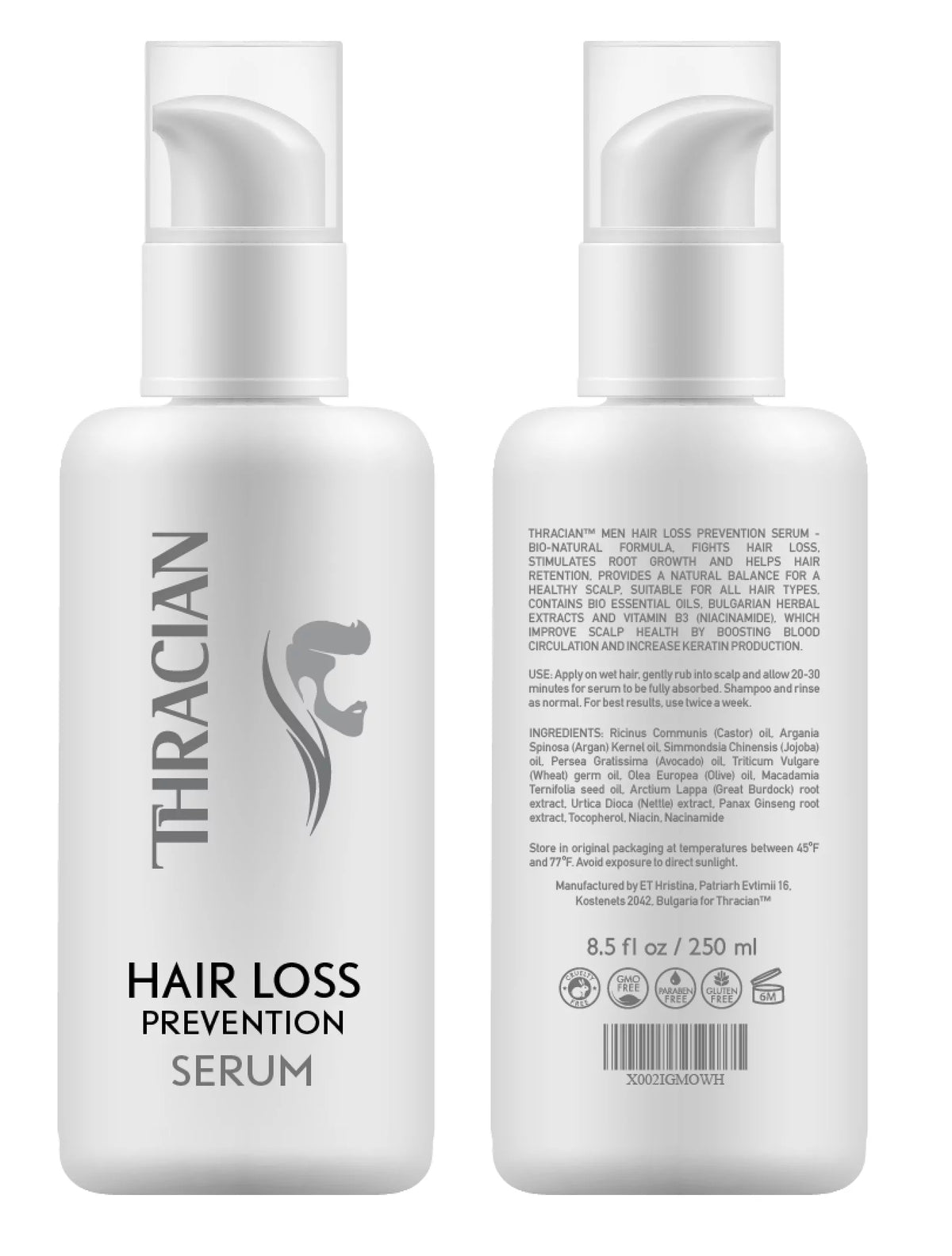 Hair Loss Prevention Serum with Castor Oil Argan Oil 250ml D169065