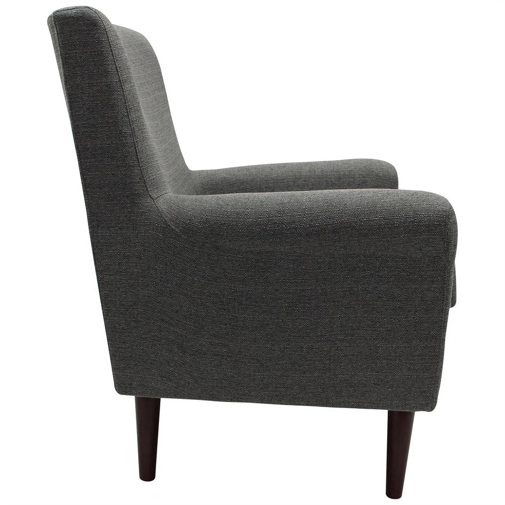 Gray Fabric Rolled Arm Lounge Chair P82035