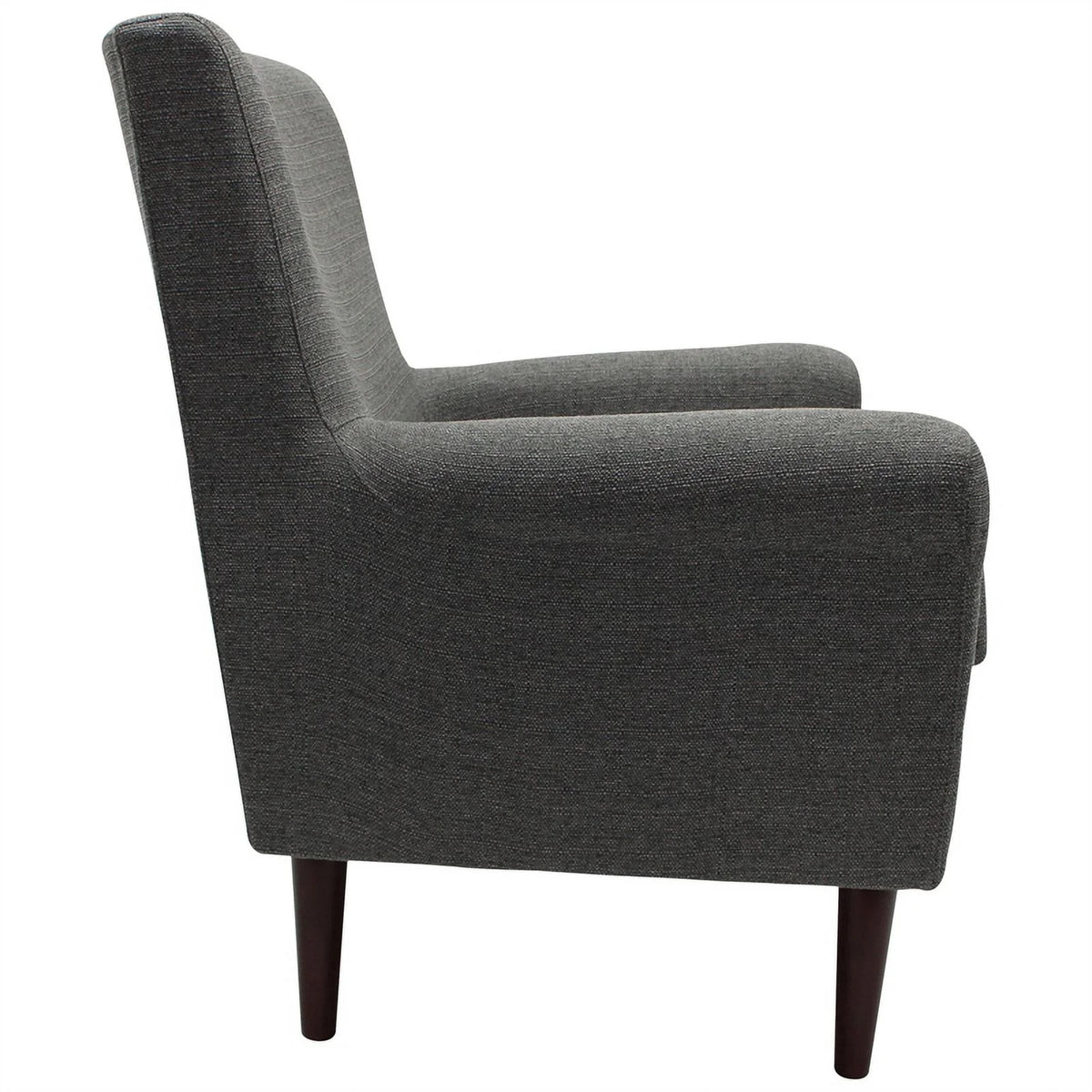Gray Fabric Rolled Arm Lounge Chair P82035