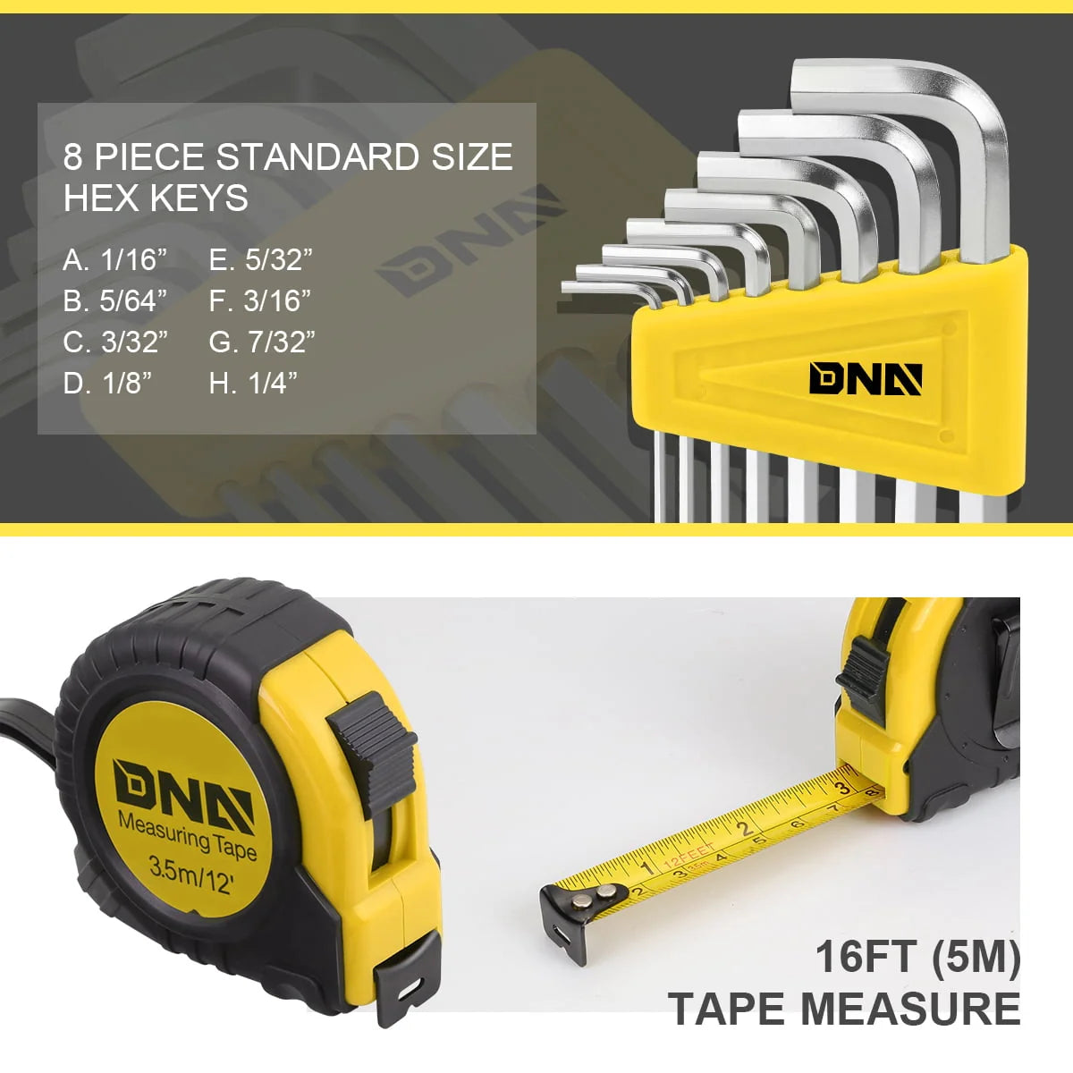 Yellow 39 PCS Portable Hand Tool Kit G87386
