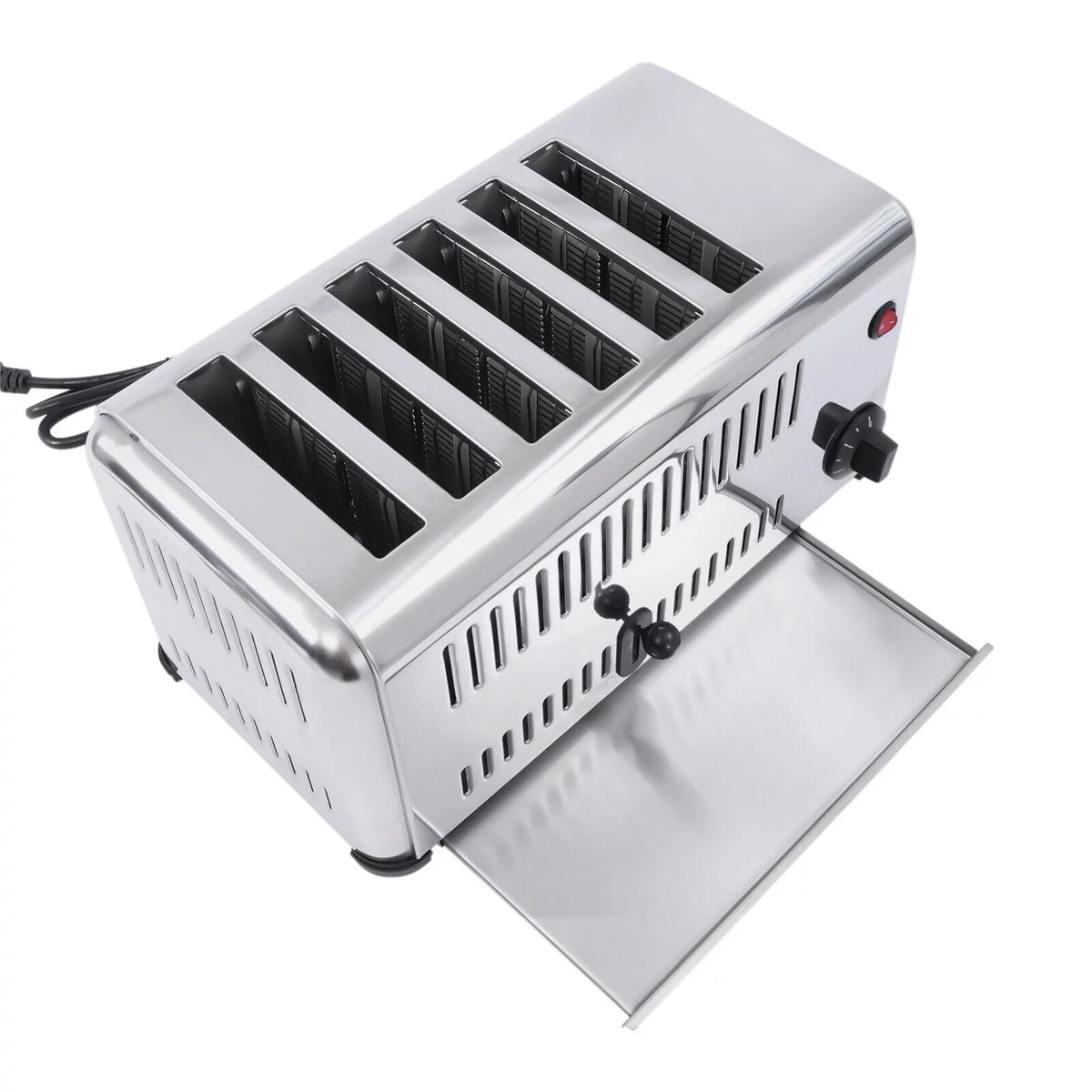 6 Slices Timing Electric Pop-Up Stainless Steel Toaster T42003