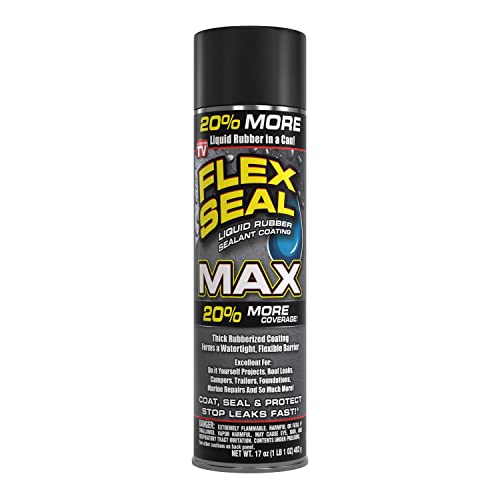 17 oz Black Waterproof Rubber Spray On Sealant Coating F446