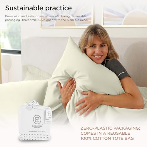 100% American Supima Cotton Queen Sheet Set 4 PC White T978295