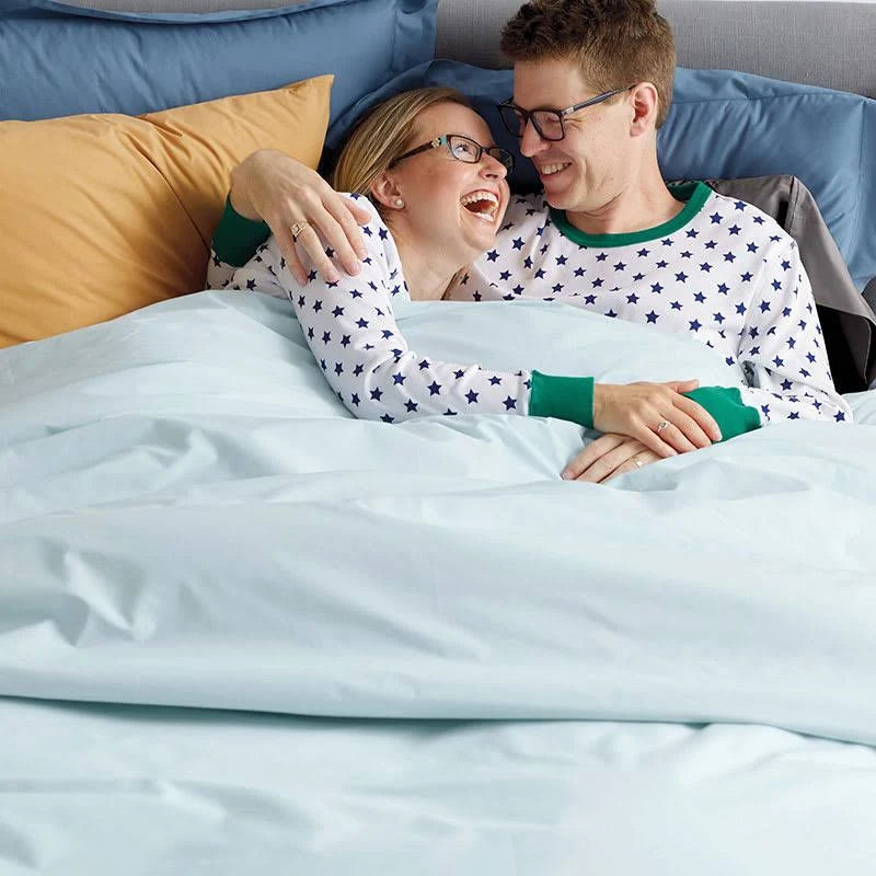 Ivory Cotton Percale Oversized Queen Flat Sheet V677