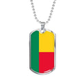Stainless Steel or 18k Gold Dog Tag Necklace Y58069