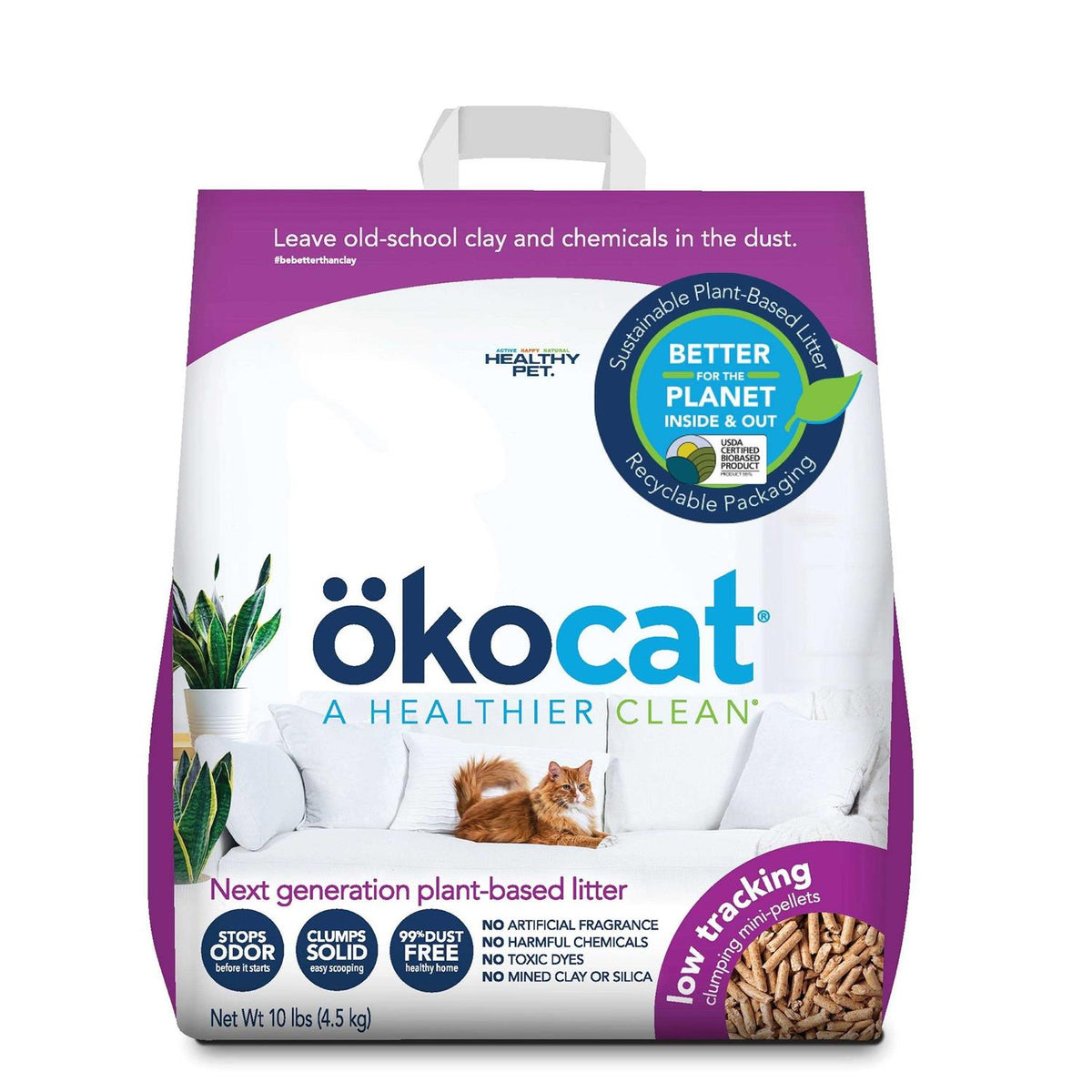 Low Tracking Clumping Mini Pellets Wood Cat Litter H29353
