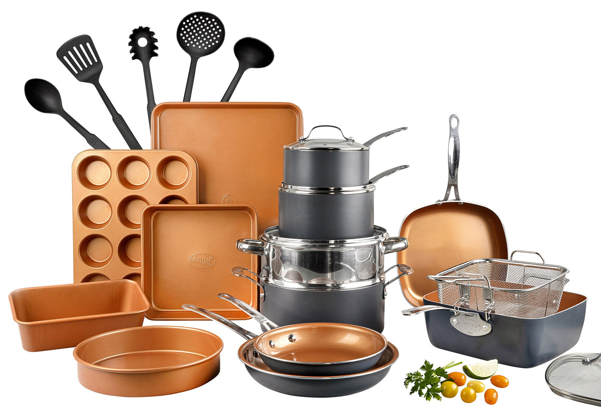 25 Piece Non Stick Cookware Set with Utensils S232