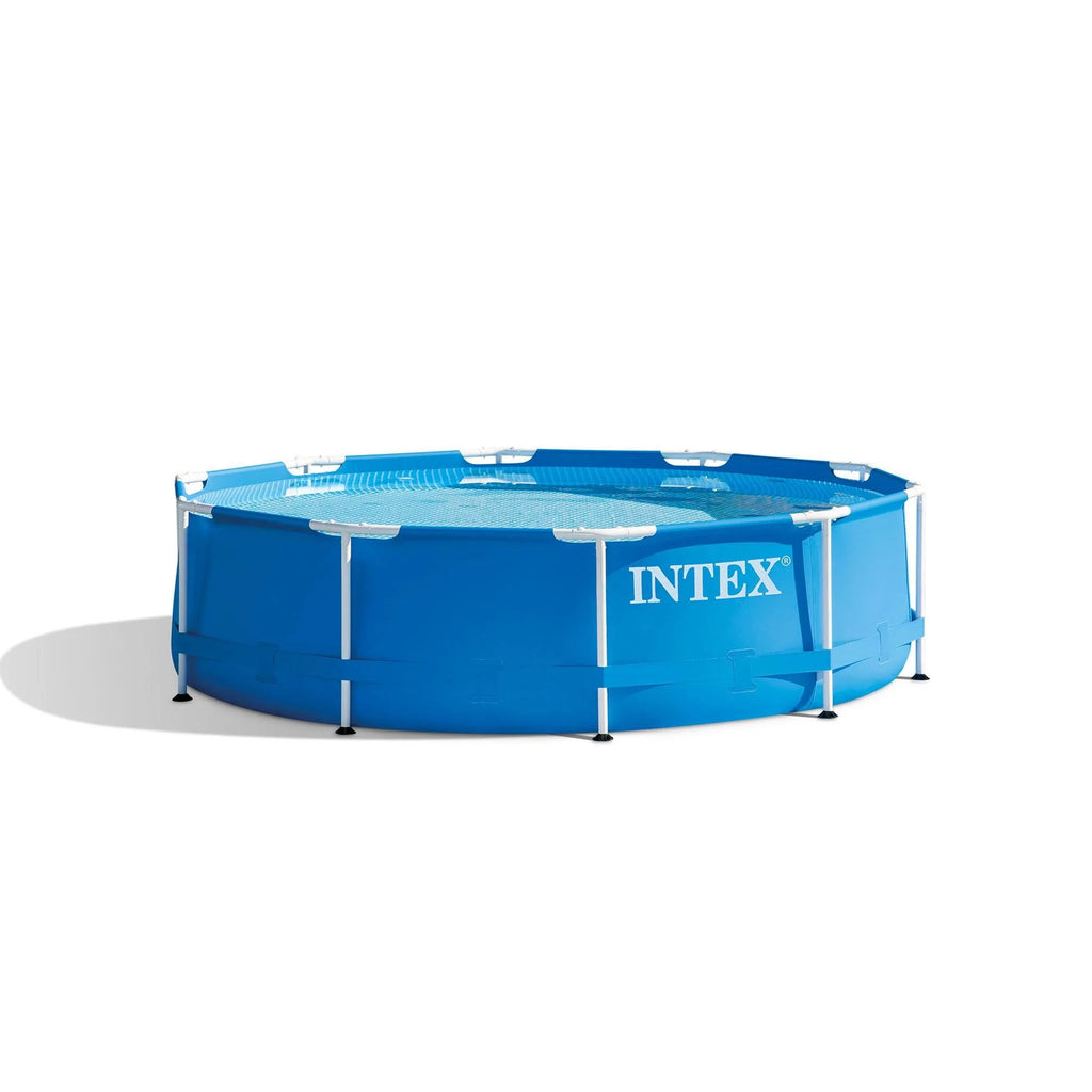 10' x 30 Metal Frame Round Outdoor Swimming Pool with Filter Pump & Cover R259305