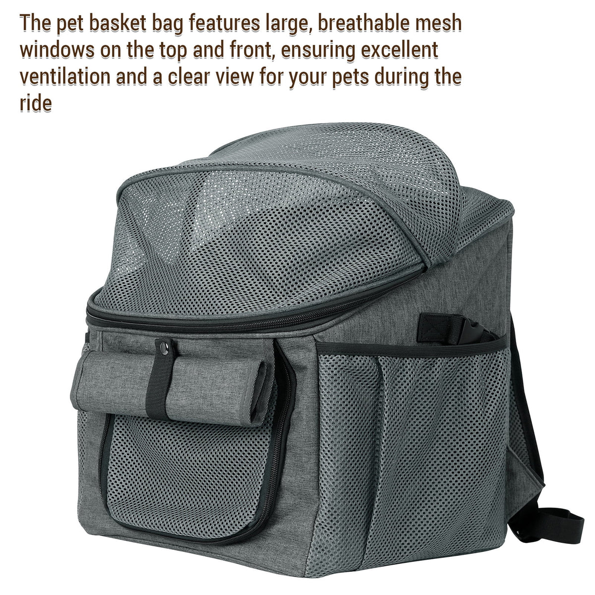 Dog Bike Basket Oxford Cloth Carrier Backpack V337180