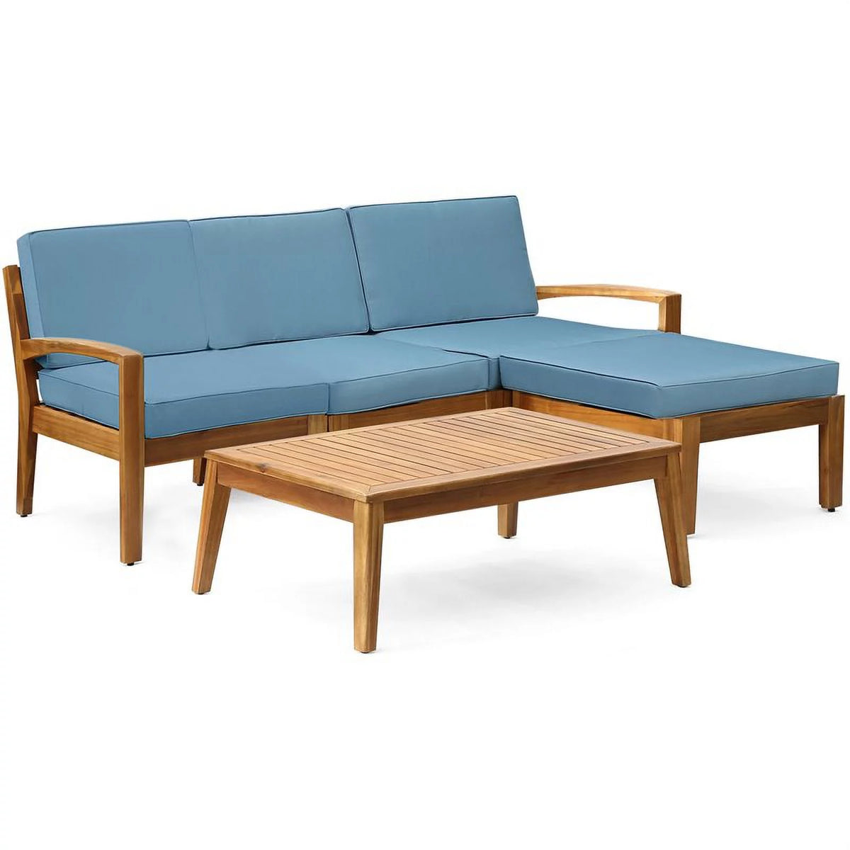 3 Seat Acacia Wood Outdoor Sofa Set K685