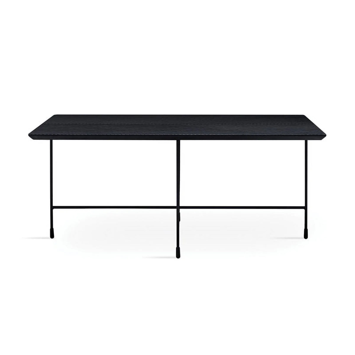 Black Engineered Wood Rectangular Coffee Table M475