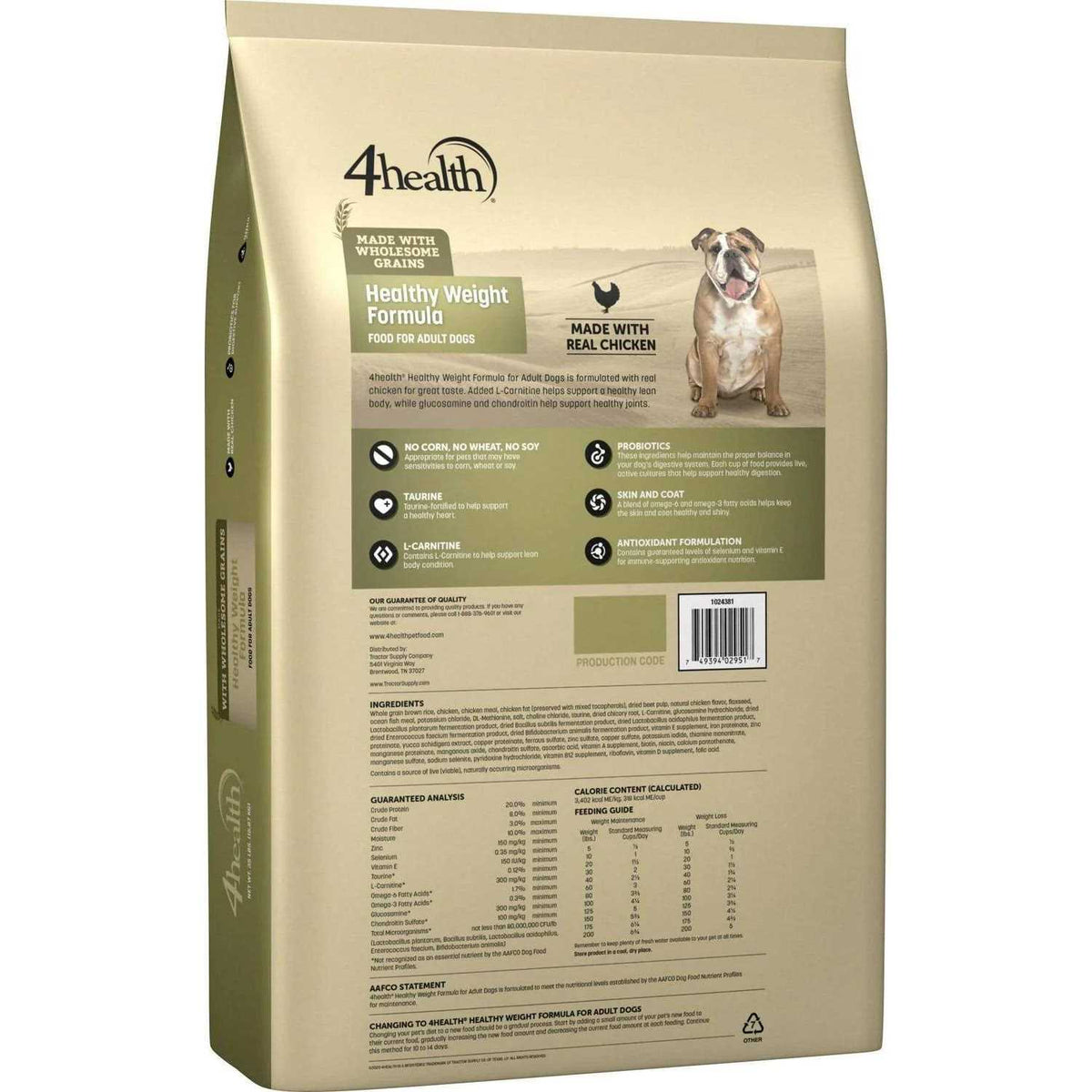 Adult Healthy Weight Chicken Formula Dry Dog Food Q7057