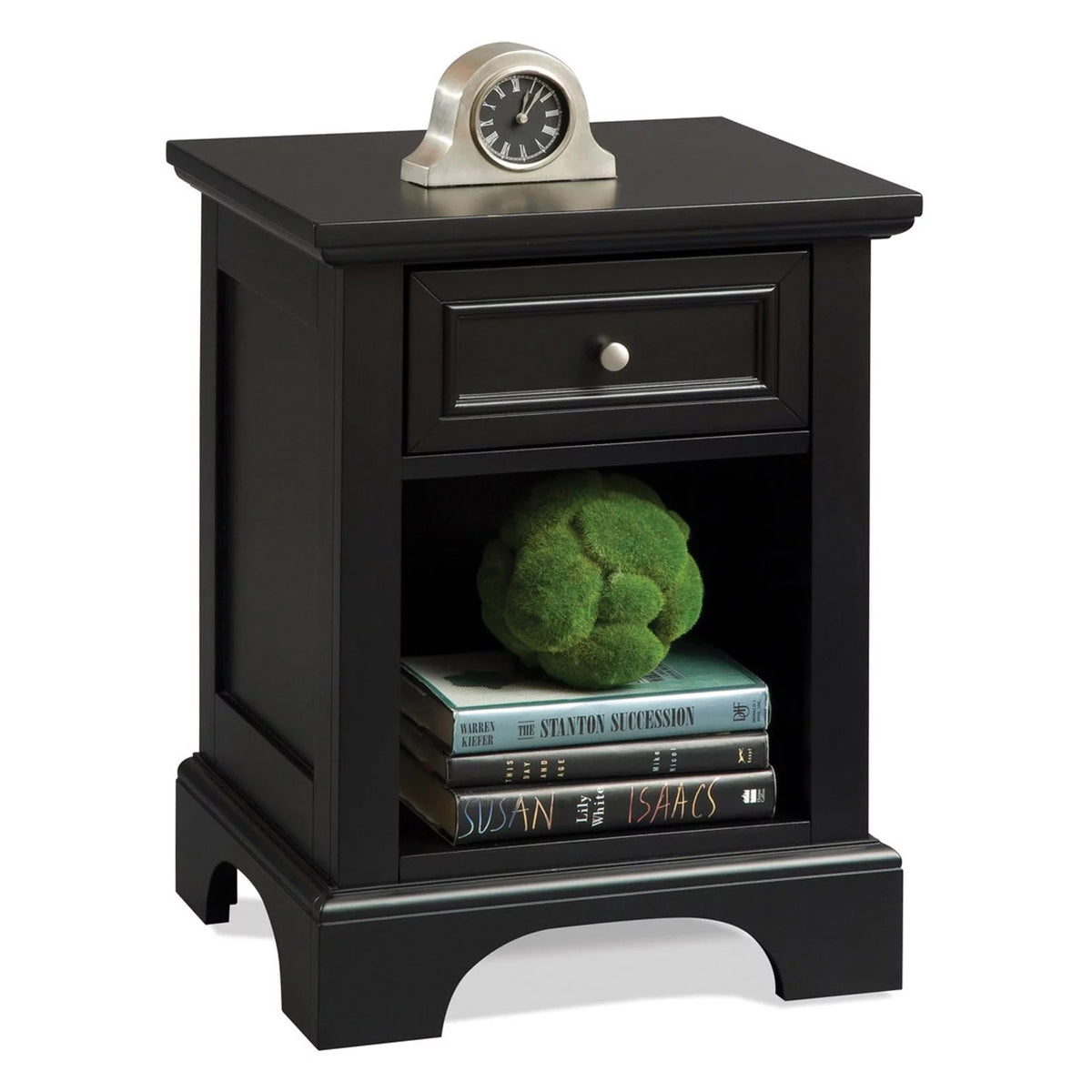 Black Wood Nightstand F49927