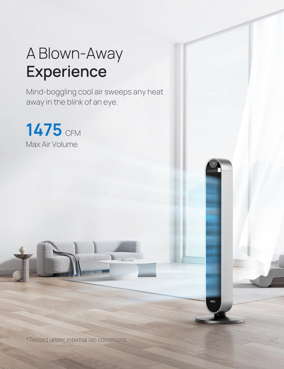 Tower Fan with Remote 42 Inch 12 Speeds 12H Timer N4185
