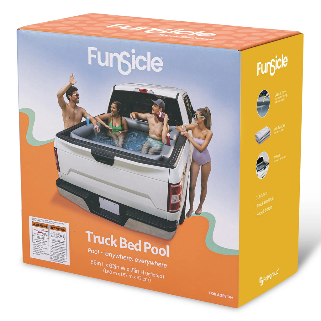 Gray Rectangular Inflatable Swimming Pool B406